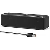 Computer Speakers for Desktop PC Laptop Monitor, Upgraded Touch Controls | USB Plug-n-Play Small PC Sound Bar, Delivers Rich Stereo Audio &amp; Deep Bass, Compatible with Windows, macOS, ChromeOS, Linux