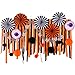Halloween Decorations Kit Paper Fans Crepe Paper Streamers Black Orange Paper Honeycomb Balls Skeleton Banner for Home Halloween Party Backdrop Decoration SUNBEAUTY 28Pieces