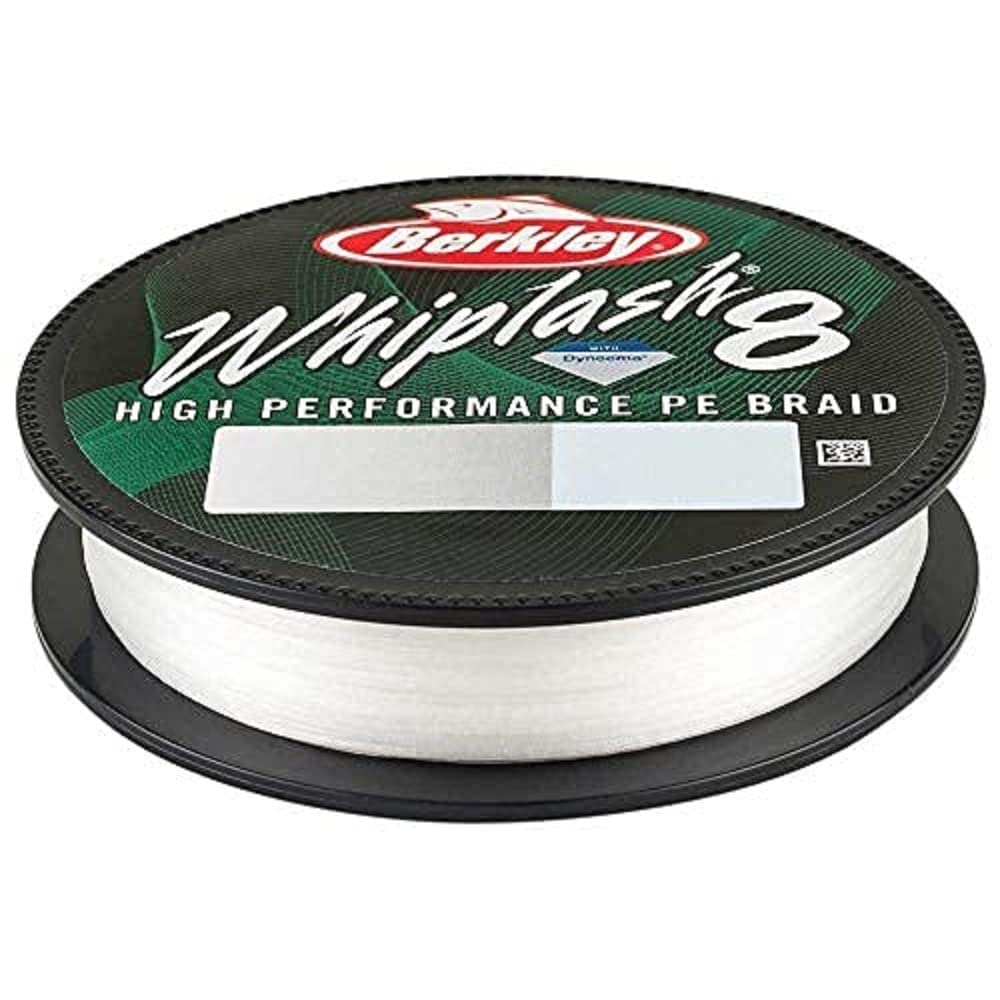 Berkley Whiplash 8 Braided Fishing Line - 100% Dyneema 8 Strand Braid for Saltwater and Freshwater Fishing