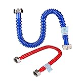 2 Pack, Hot & Cold Water Heater Hose 1" FIP x