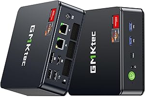 GMKtec M5 Ultra Gaming Mini PC, Ryzen 7 7730U (Upgraded 7430U/ 5825U) 32GB DDR4 1TB Dual NIC LAN 2.5GbE Desktop Computers Off