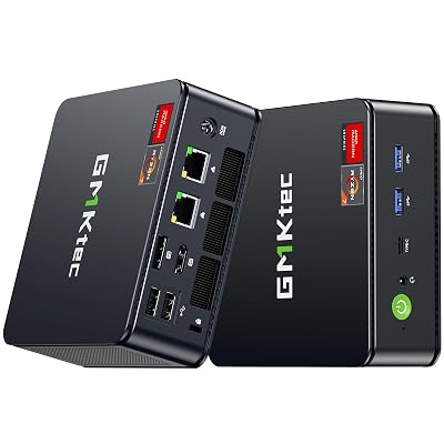 GMKtec M5 Ultra Gaming Mini PC Ryzen 7 7730U (Upgraded 7430U/ 5825U), 32GB RAM 512GB SSD Dual NIC LAN 2.5GbE Desktop Computers, Triple 4K Display, WiFi 6E, USB-C, BT 5.2, DP, HDMI 2.0