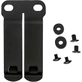 HolsterBuilder DCC Monoblock Belt Clip - IWB/OWB Attachment for Concealed Carry Holster - 1.5" &amp; 1.75" Size - Grey &amp; FDE Options - Mounting Hardware Included - Made in USA