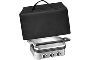 EIIJUGALOO Sandwich Maker Cover Panini Press Lid Heavy Duty Heat-Resistant Nylon Dust Cover for Cuisinart Panini Press GR-4NP1 Electric Griddler/GR-5BP1 Electric Griddler (Black)