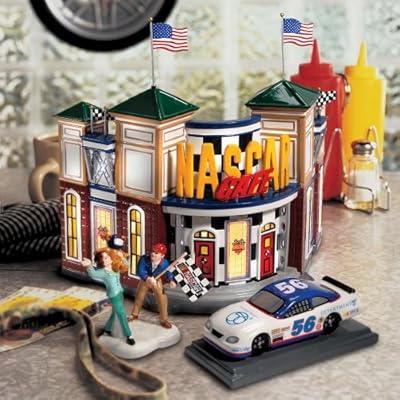 Department 56 Snow Village Nascar CafÃ© Lit Building (Set of 2)