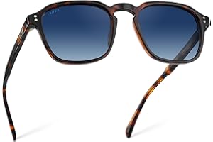 WEARME PRO WMP Eyewear - Men's Polarized Square Sunglasses, Wide Fit: Modern Retro Style with Unique Color Combos