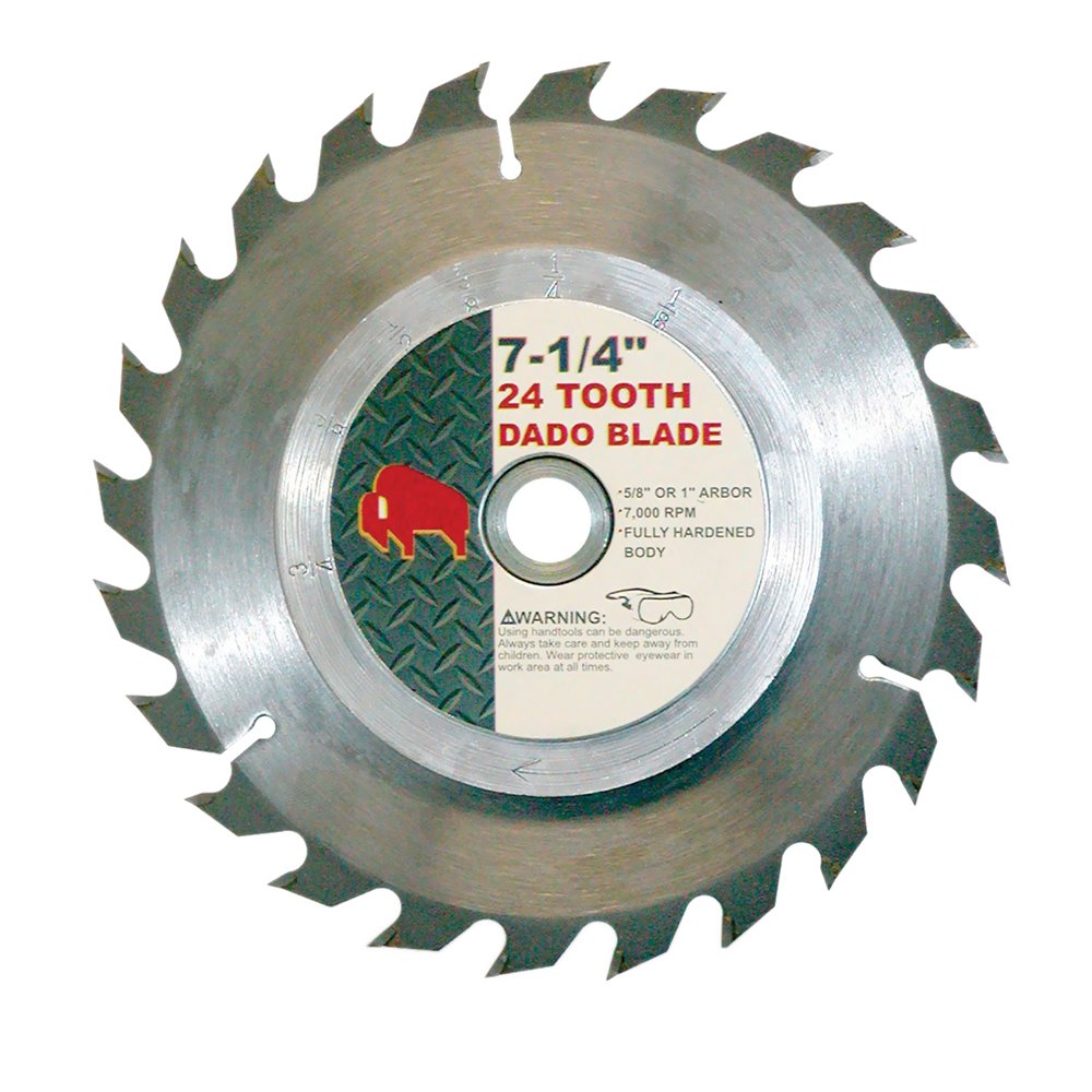7.25" 24 Tooth Dado Blade - Dado Saw Blades - Amazon.com