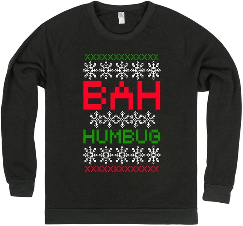 Amazon.com: Bah Humbug Sweater | 2XL Black T-Shirt | Scrooge Ugly Sweater Christmas Shirts: Clothing