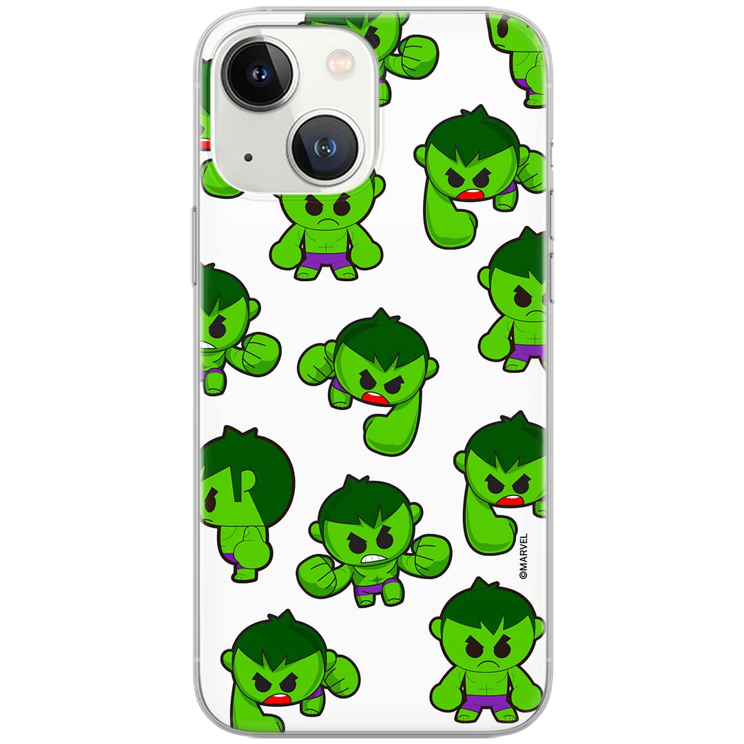 ERT GROUP mobile phone case for iPhone 13 original and officially licensed Marvel pattern Hulk 006 optimally adapted to the shape of the mobile phone, case made of TPU