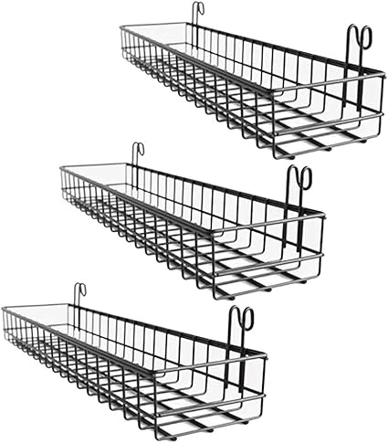 Paquete De 3 Canastas De Malla Metálica, Cesta De Alambre De Metal