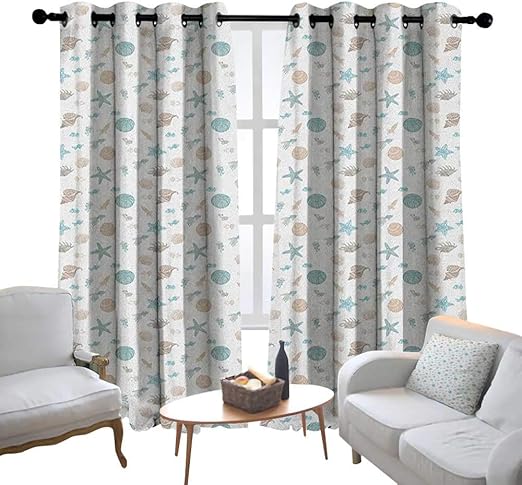 Amazon Com Lewis Coleridge Curtains For Bedroom Starfish Bohemian
