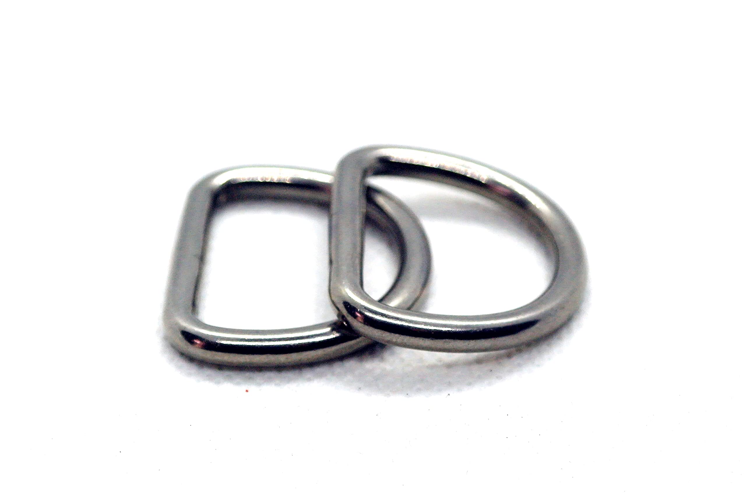 D Rings Marine Grade A4 Stainless Steel Welded Polished Finish M4 x 25mm (Pack of 4 D Rings)