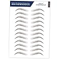 Bliss and Beyond USA | Waterproof Eyebrow Tattoo Stickers. A real hair stroke look. Hair replacement without surgery. Solution for hair loss. Bushy eyebrow tattoos. (New Los Angeles, Dark Brown)