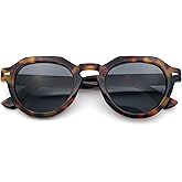 SA106 Mens Square Round Vintage Horn Rim Hipster Sunglasses
