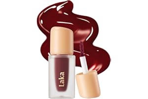 Laka Fruity Glam Lip Tint Mini, 1.9g/0.07oz, Glowing Lip Stain with Wide Color Spectrum, Hydrating & Lightweight Texture, Long-Lasting Bold Stain, Non-Sticky, Vegan, K-Beauty (#120 Caffeine rose)