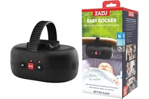 ZAZU Robby Pushchair Swinger, Automatic Baby Rocker, Adjustable Strength, 40 Minute Timer, Baby Crack Sensor, USB Rechargeabl