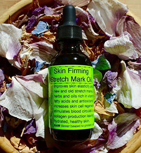 Skin Firming Stretch Mark Oil- Raw/ Organic/ Breast &amp; Butt Lift in a Bottle/ Rejuvenating. 2 OZ.