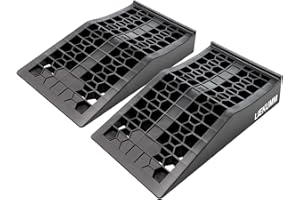 LIEKUMM Car Ramps,Car Ramp for Oil Changes,Lift Height 2.6" H,Load Capacity 6600Lbs/pr，Low Profile Car Ramps，Portable Car Ramp Lifter,Pack of 2