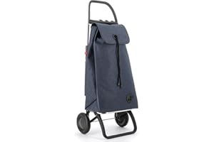 ROLSER I-Max Tweed 2 Wheel Foldable Shopping Trolley - Marine