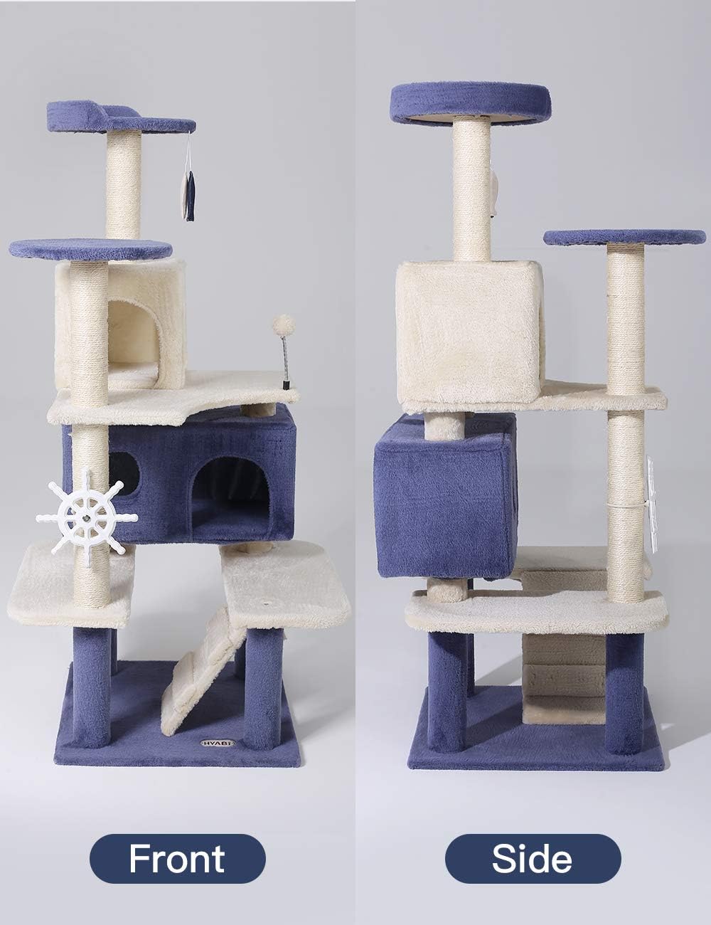 HYABI 53inches Multi-Level Cat Tree Comfortable Luxury Cats Perched Kitten Activity Play House : Pet Supplies