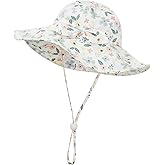 Baby Toddler Infant Girls Bucket Sun Hats Protection Beach UPF 50+ Toddler Wide Brim Bucket Summer Hats