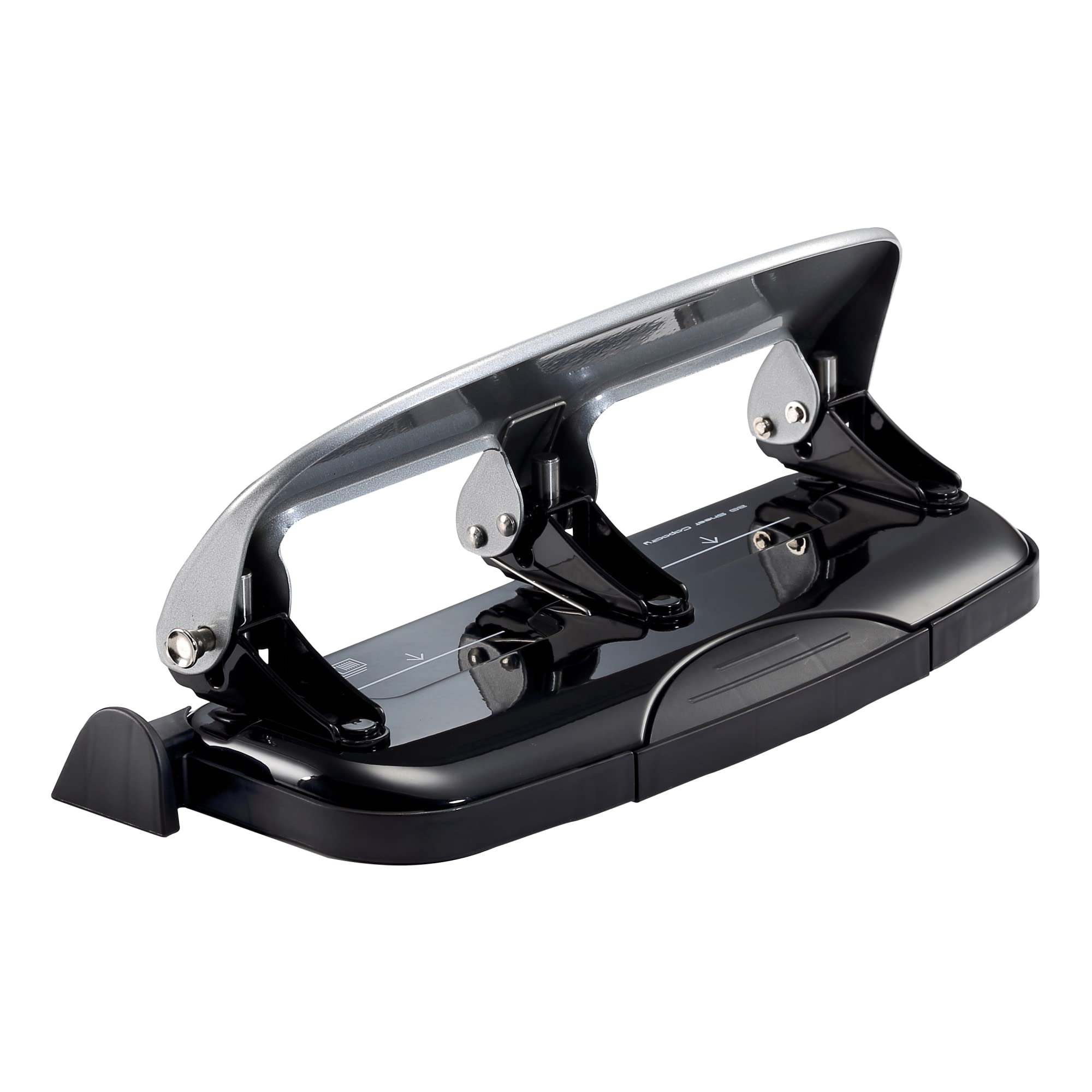 Bostitch Office EZ Squeeze 3-Hole Punch, 20 Sheet Capacity, Reduced Effort, No Jam Technology , Silver