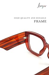 Laemzinv Oversized Square Blue Light Glasses for