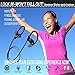 Bluetooth Sport Headphones with Mic offered by PHI Sports & Outdoors. High Definition Sound with Bass, Noise Cancelling, IPX4 Sweatproof, Secure Fit, & 6-8 Hrs Playtime. Carrying Case Included(Black)