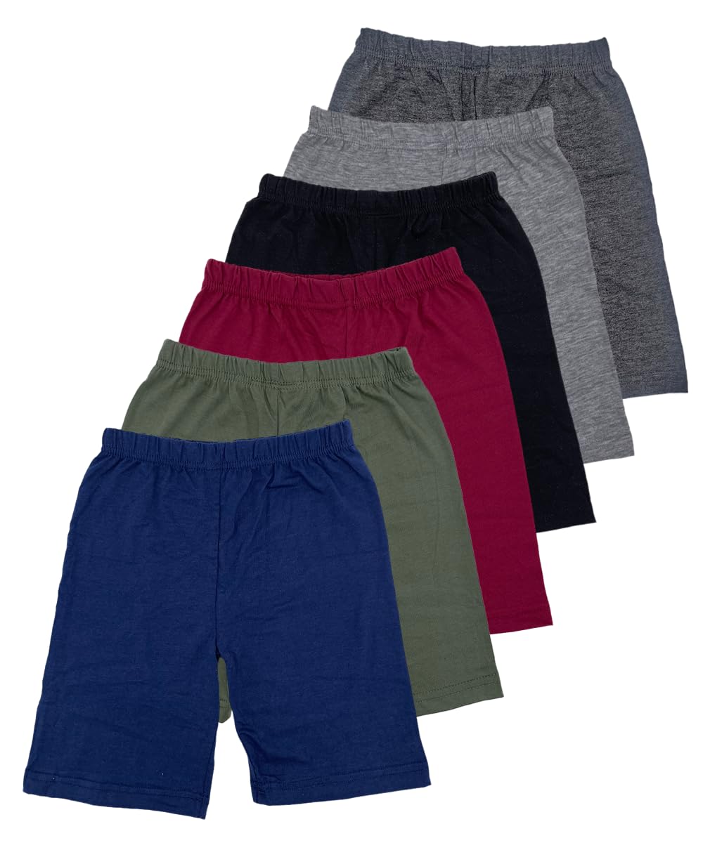 MISS POPULAR Girls 6-Pack Biker Shorts Soft