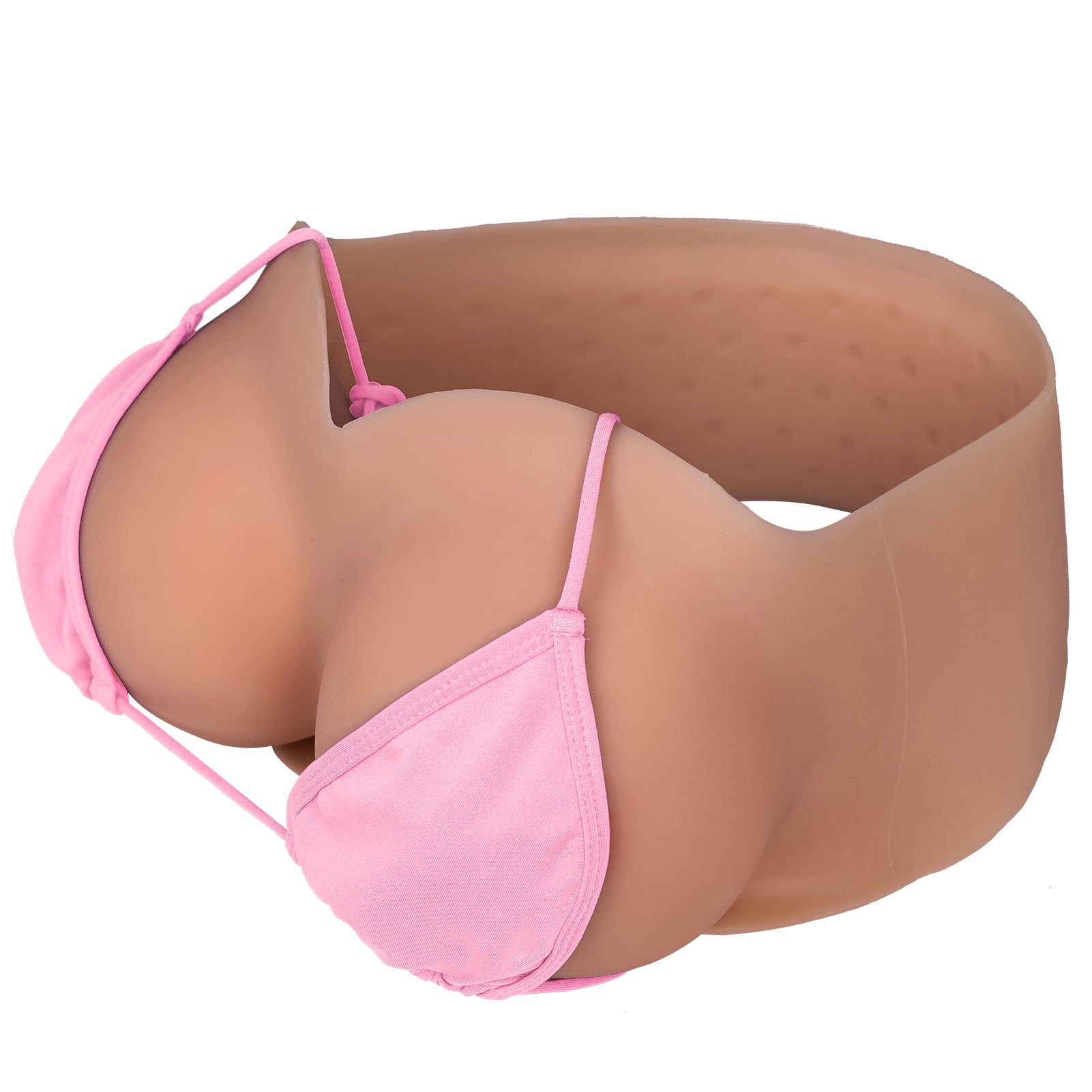 Vnmcry Silicone Breast Forms Gel Filled V-Neck Tube Top Realistic Chest Plates Strapless Breastplate Fake Boobs for Men Crossdresser Transgender Mastectomy Prosthesis (Bronze - C Cup S Size)