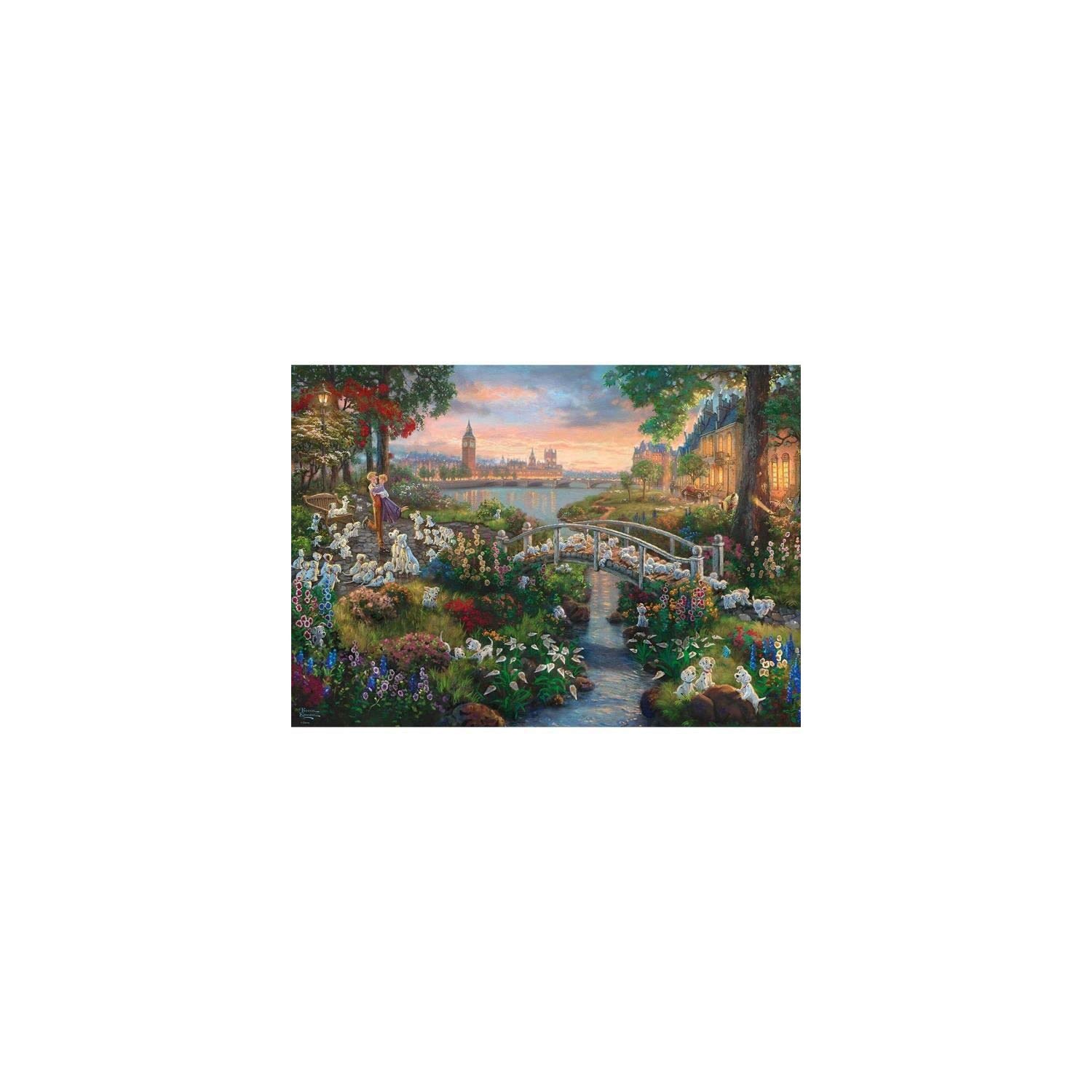Photo 1 of Schmidt 59489 Thomas Kinkade: Disney 101 Dalmations Jigsaw Puzzle (1000pc), Colourful