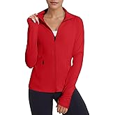 VUTRU Women's Workout Jackets Full Zip Athletic Tops Lightweight Gym Yoga Running Jacket with Pockets