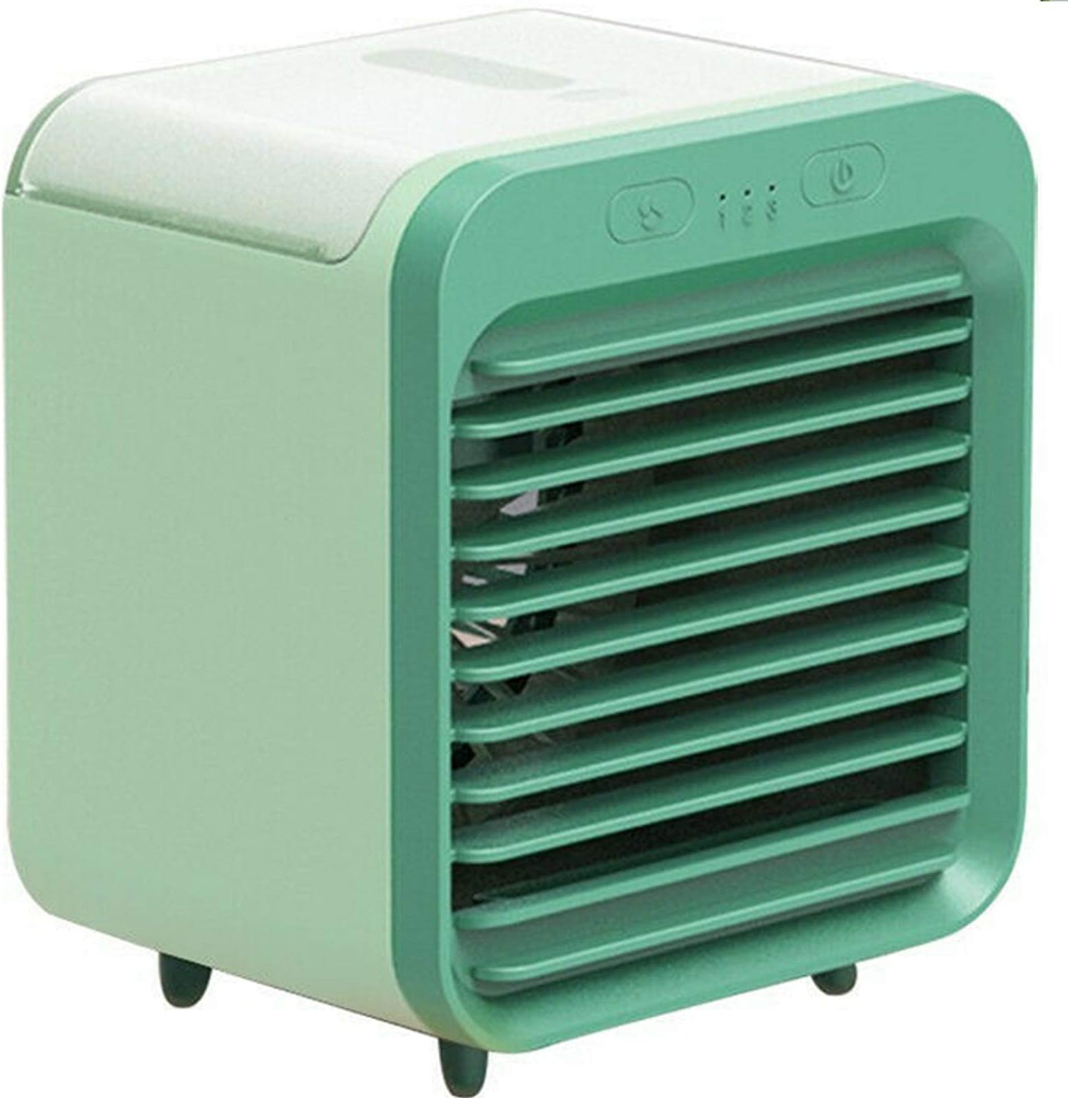 2020 Portable Mini USB Rechargeable Water-cooled Air Conditioner, Desktop Water Cooling Fan, Personal Space Air Cooler with Water Tank, for Home, Room, Office