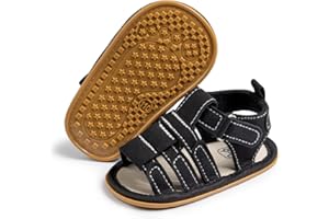 Zoolar Infant Boys Girls Sandals Breathable Premium Baby Summer Outdoor Casual Beach Shoes Lightweight Toddler Flower Bowknot Anti Slip Rubber Sole Newborn Prewalker First Crib Shoes