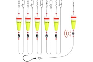 Dovesun Popping Cork Float Rig Weighted Fishing Bobbers Floats Fishing Corks Popping Corks for Saltwater Freshwater Fishing Tackle with 3 Size