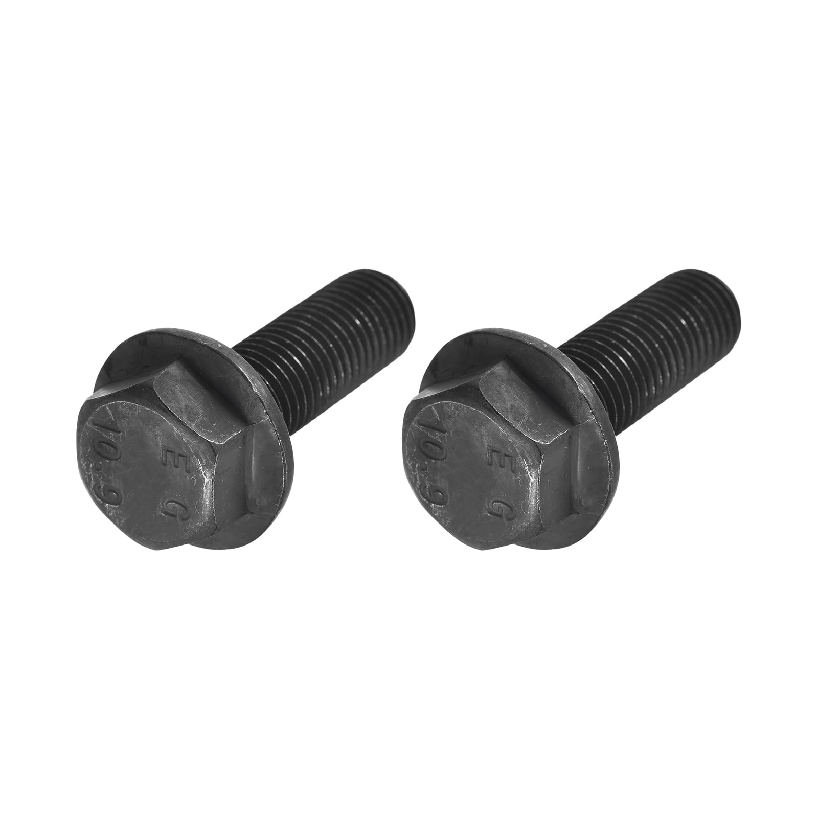 METALLIXITY Flanged Hex Head Bolts (M16x50mm) 2pcs, Hexagon Bolt Fully Thread Screw - for House Construction Hardware Fasteners