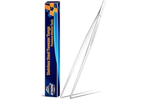 JETKONG 16 Inch Cooking Tweezers, Large Stainless Steel Tweezer Tongs for Cooking, Grilling and BBQ