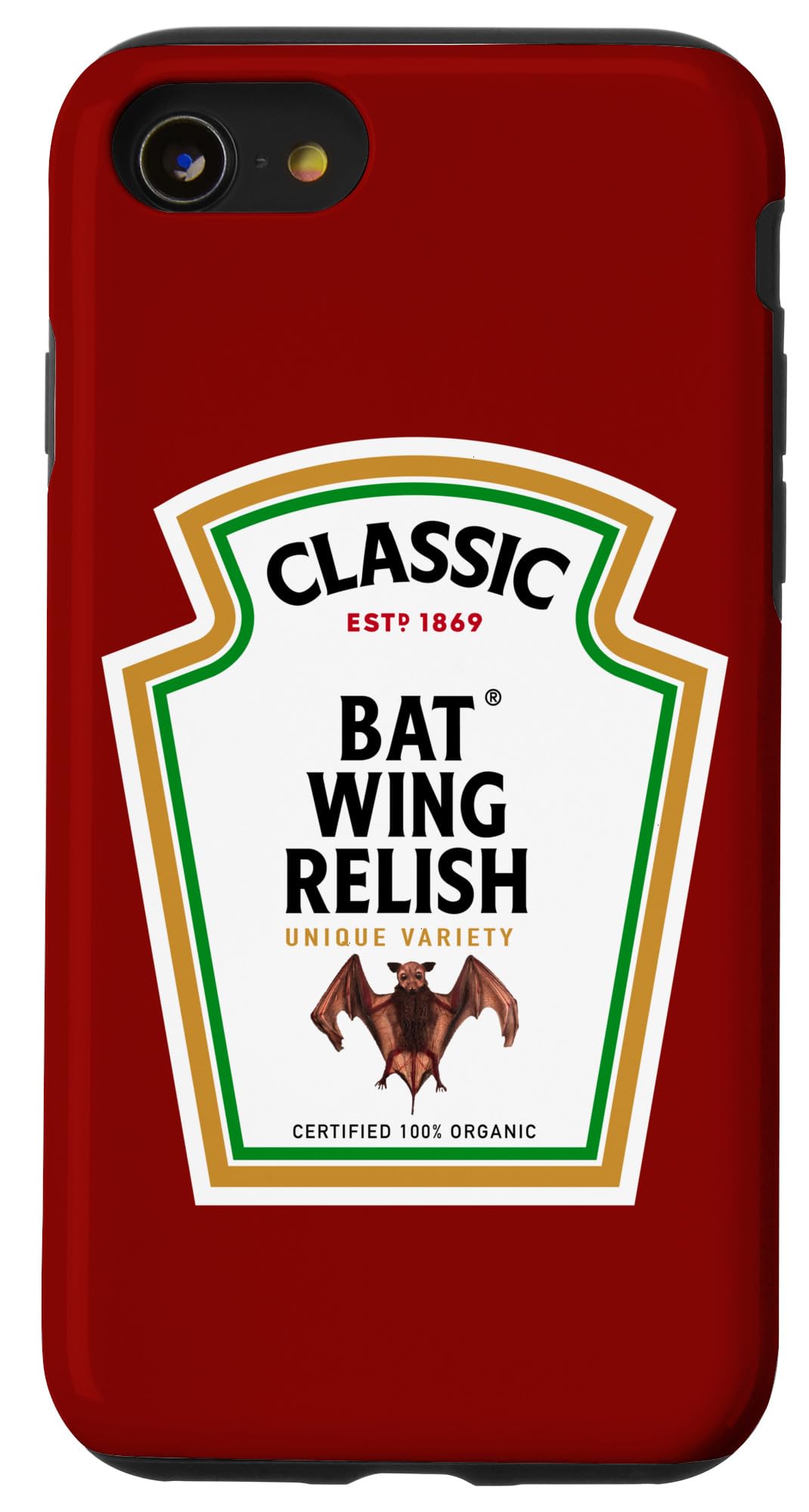 Halloween Condiment Bottle - Bat Wing Relish Potion Case for iPhone SE (2020) / 7 / 8