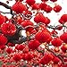 Supla 82 Pcs Chinese New Year Decorations Chinese Hanging Good Luck Ornaments Red Lanterns Festive Tree Ornaments Paper Fans for Asian Chinese Lunar New Year 2025 Year of The Snake Party Decor