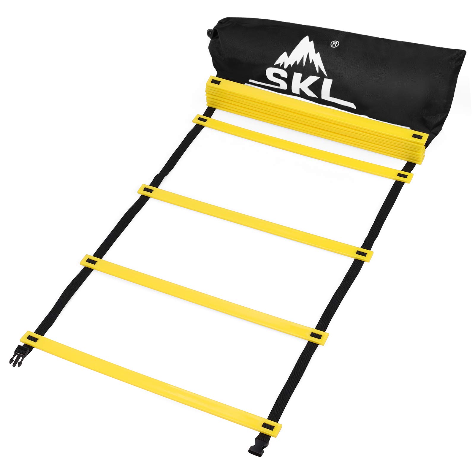 SKL Agility Ladder,6M 12 Rung Speed Ladder Training Ladder for Soccer, Speed, Football Fitness Feet Training with Free Carrying Bag