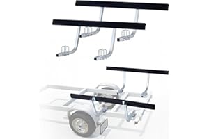 VEVOR Boat Trailer Guides, 16.7 in/18.7 in Height Adjustable Trailers Guide, 2PCS Thickened Steel Trailer Guide-Ons with Thic
