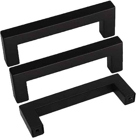 Goldenwarm Kitchen Cabinet Handles Black Cabinet Pulls Lsj12bk76