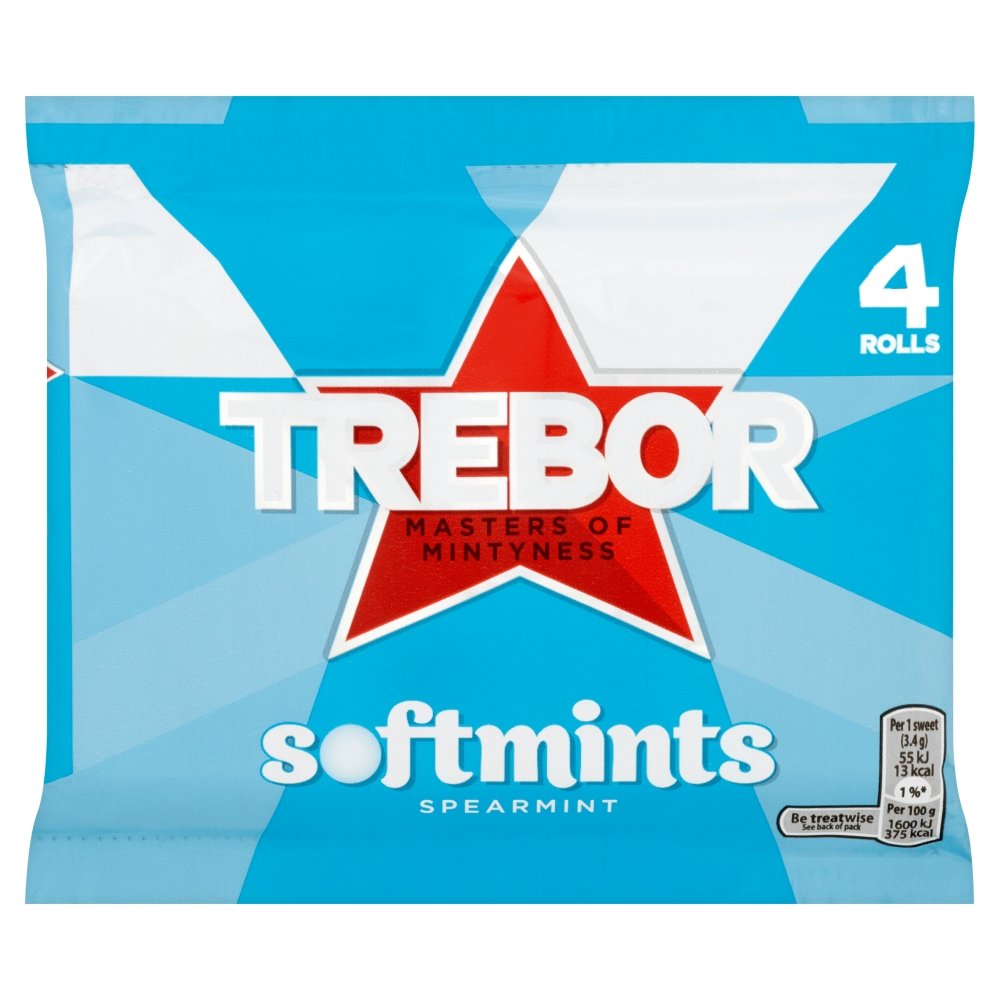 Trebor Softmints Spearmint Mints Rolls, 179.6 g