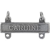 Army Carbine Qualification Bar Silver Oxide Regulation Size