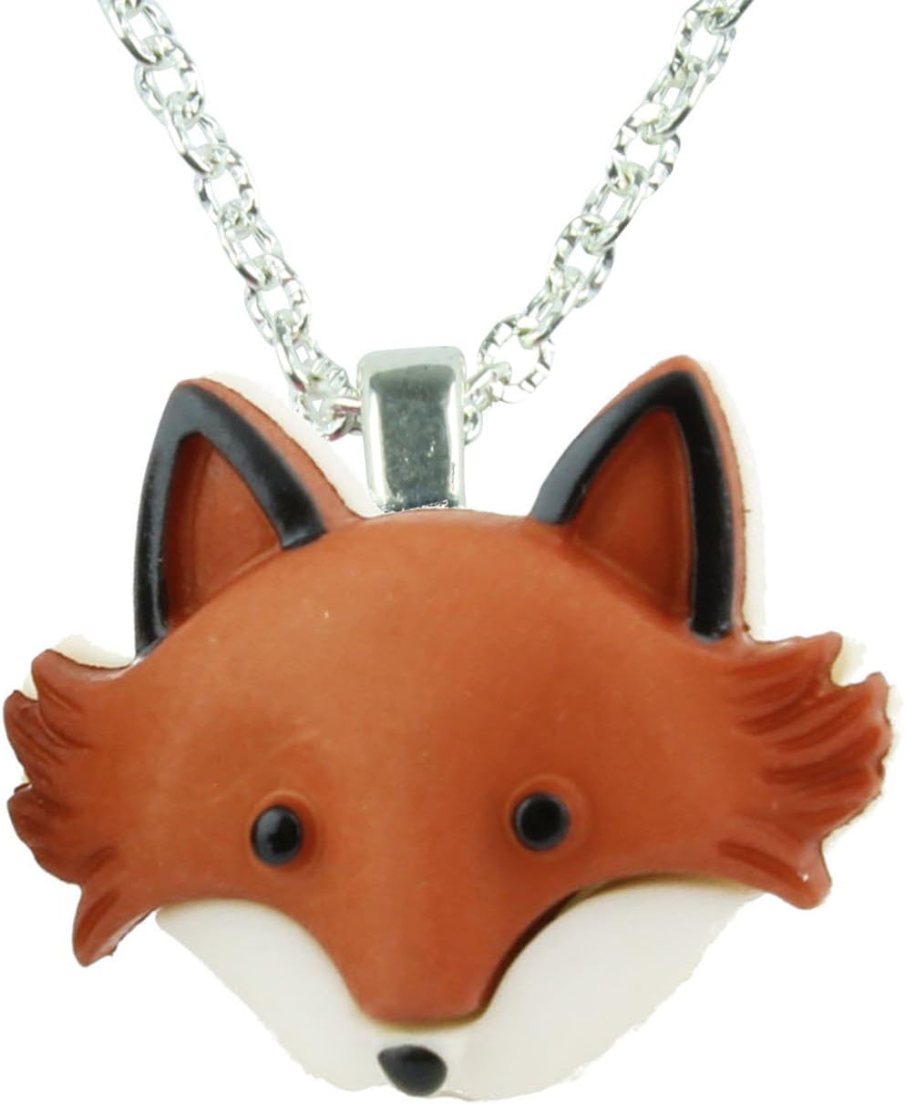 The Funky Barcode Funky Fox FACE Necklace Gift Box Available