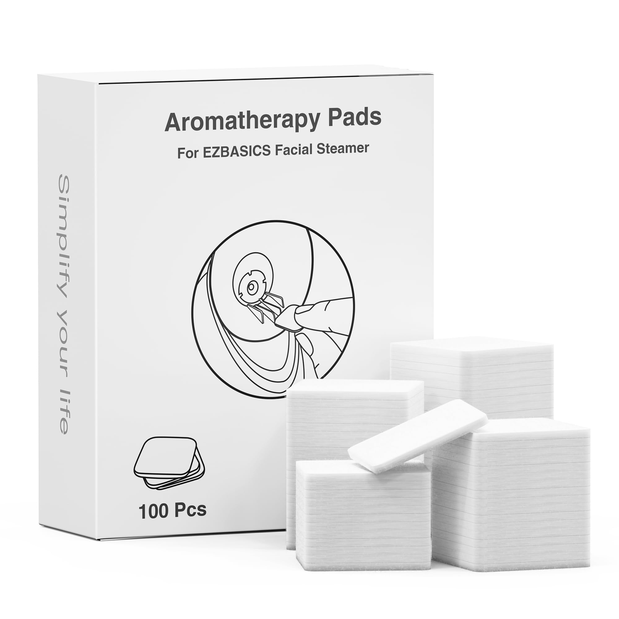 Aromatherapy Pads for EZBASICS Facial Steamer 100 Pcs
