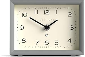 NEWGATE® Henry Desk Clock | Contemporary Rectangular Design | Posh Gray | Easy to Read nunbers | Modern Style for Desk, Table top, Shelf or Bedside