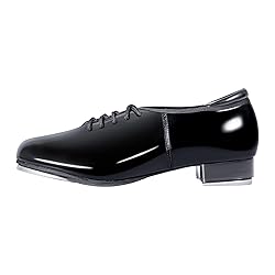Linodes PU Leather Lace Up Tap Shoe Dance Shoes for