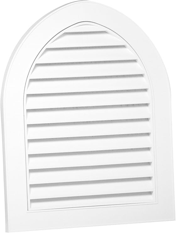 Duraflo 626110 00 22 Inch Cathedral Decorative Gable Vent White
