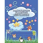 Handwriting Practice Notebook: 3 Line Notebook For Kids Writing Practice